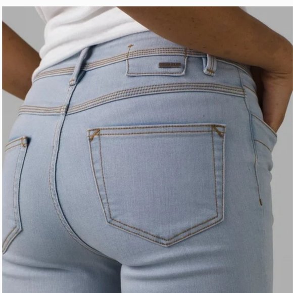 Prana Light Wash High Rise Skinny Jeans, NWT - Picture 8 of 14